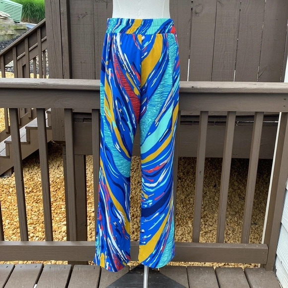 Anthropologie Everly Paint splatter pants with pockets size medium - Picture 7 of 13